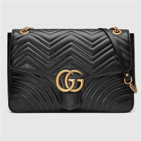 gucci black and white marmont|gucci marmont large shoulder bag.